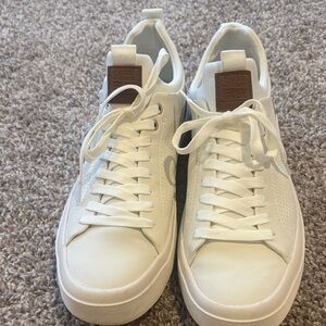 Steve Madden White Leather Men's Sneakers